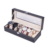 Premium PU Leather Watch Box Organizer – 6/10/12 Slots Display Case