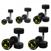 SNK FITNESS Rubber Dumbbell with Metal Handles Fitness Home Gym Exercise Dumbbells 1kg, 2kg, 3kg, 4kg, 5kg, 6kg, 7kg, 8kg, 10kg (1-Pc)