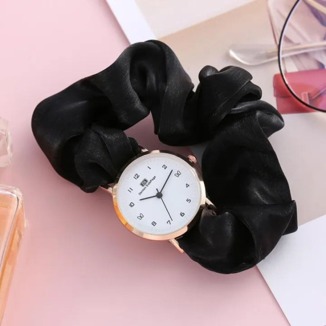Korean watches for girls Ins Girls Alloy Ribbon Streamer Watch Female Accessories ladies watch Scrunchies Watch For Girls & Women | Gift for Girls Ladies Watches