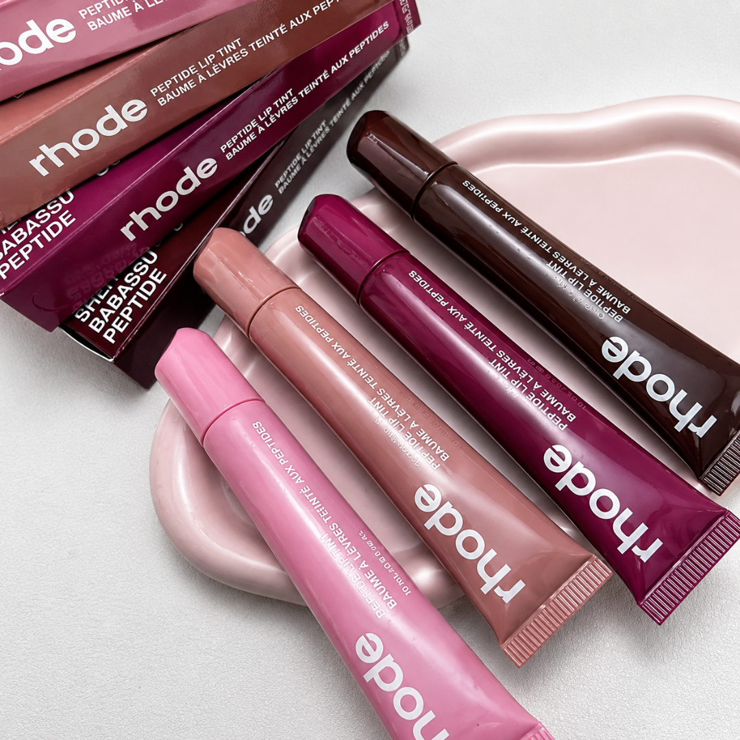 Rhode LipTint Peptide Finest Dupe | Long Lasting Non-Stick Lip Plumper Shea Butter Lip Gloss | Velvet Mirror Finish Orignal Lip Tint Set | Moisturizing Hydrating Lipstick,Lip Oil,Lip Balm | Tint For Lips & Cheeks All-in-One Lip Care Makeup ( 8 Shades )